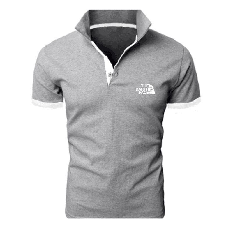 Men's Summer Polo Shirt - Breathable Patterned Tee