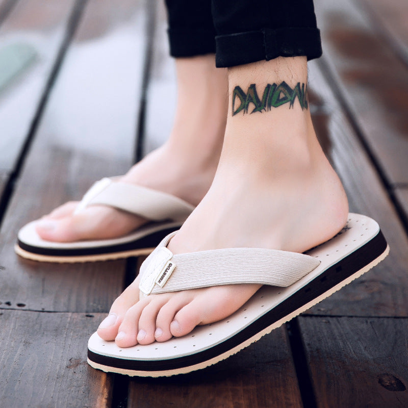 Men's Summer Herringbone Anti-Slip Slippers and Sandals