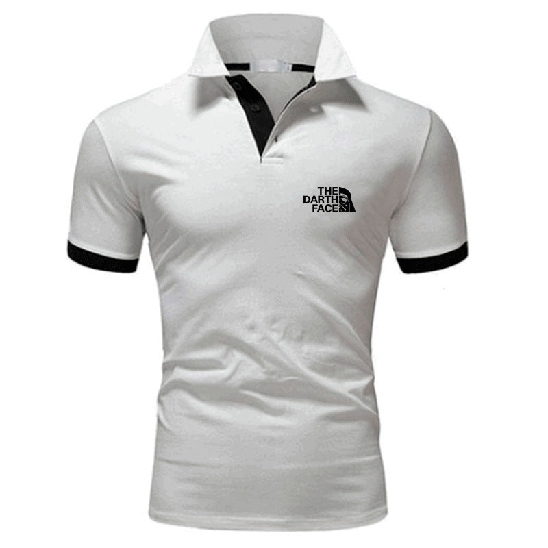 Men's Summer Polo Shirt - Breathable Patterned Tee