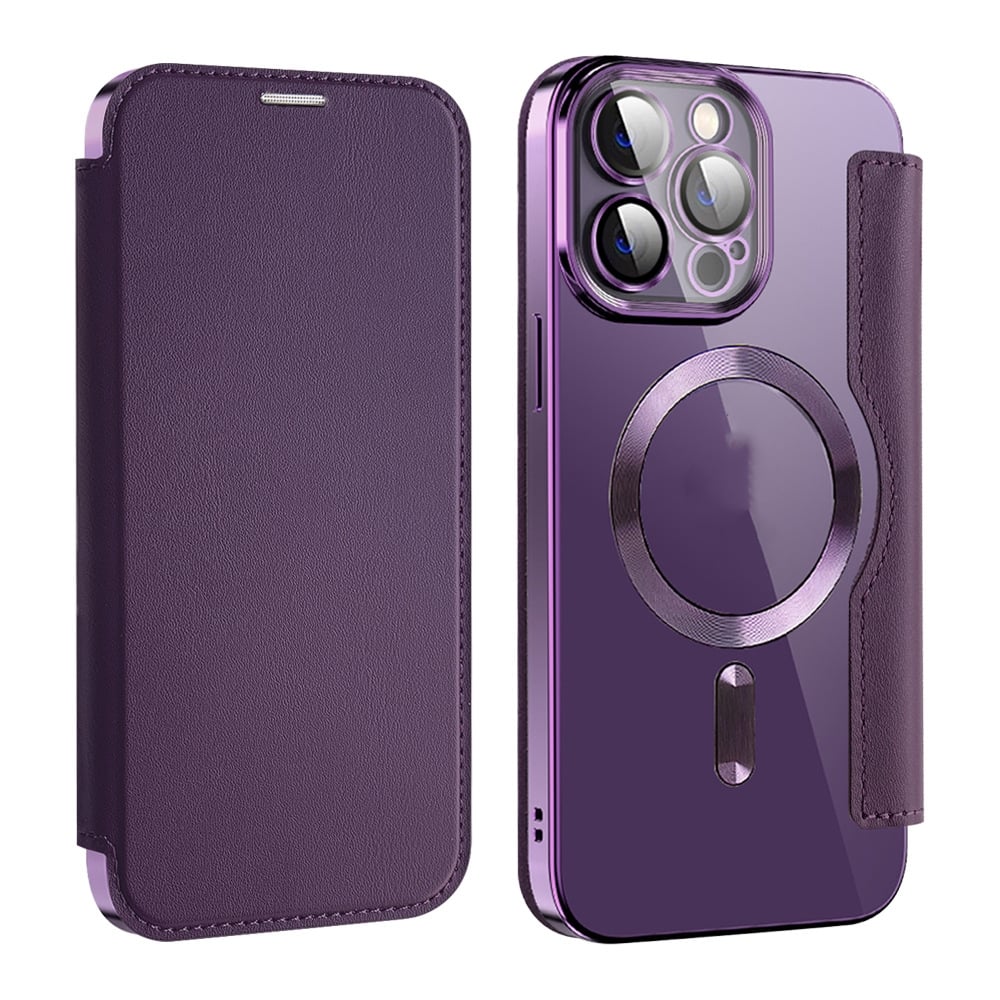 Magnetic Card Wallet Phone Case with Wireless Charger