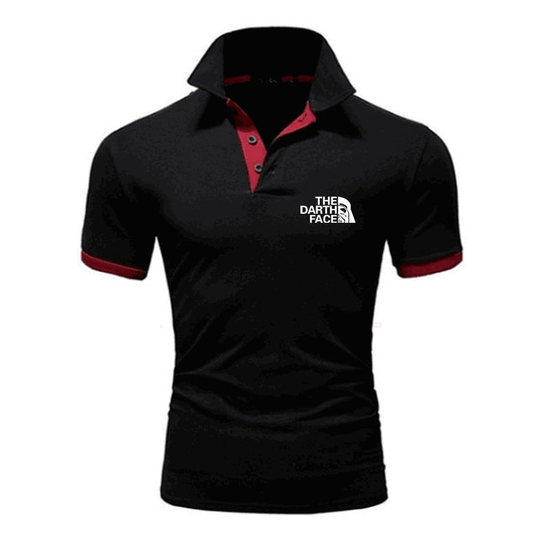 Men's Summer Polo Shirt - Breathable Patterned Tee
