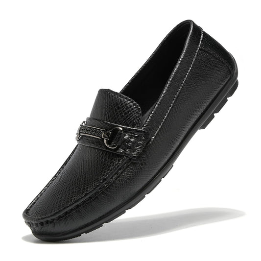 PEDASVON Mens Loafers Casual Slip On Shoes Driving Boat Shoes Soft Penny Loafers for Men Black