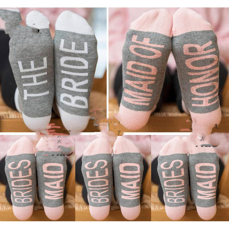 Bridesmaid Cotton Socks for Wedding Party