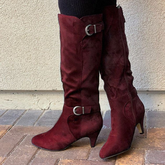 New Stiletto High Top Leather Boots for Autumn/Winter