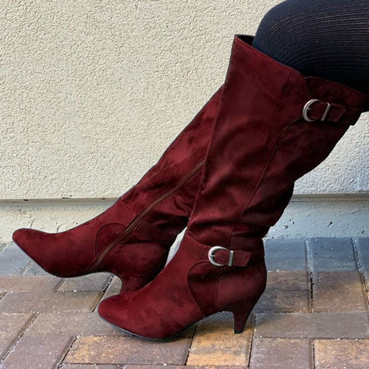 New Stiletto High Top Leather Boots for Autumn/Winter