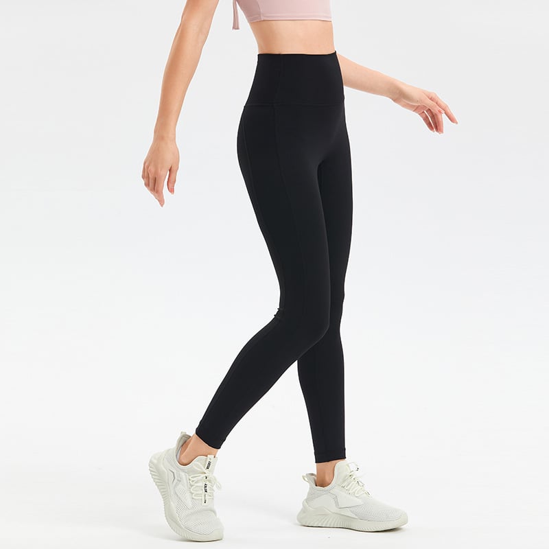 High Waist Peach Yoga Sweatpants for Women