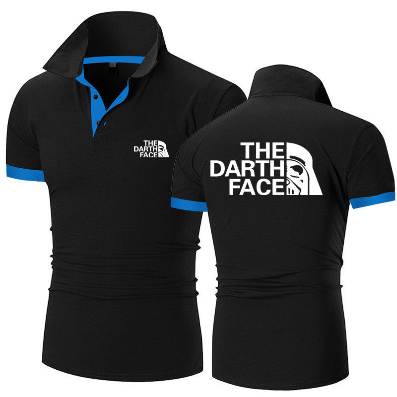 Men's Summer Polo Shirt - Breathable Patterned Tee