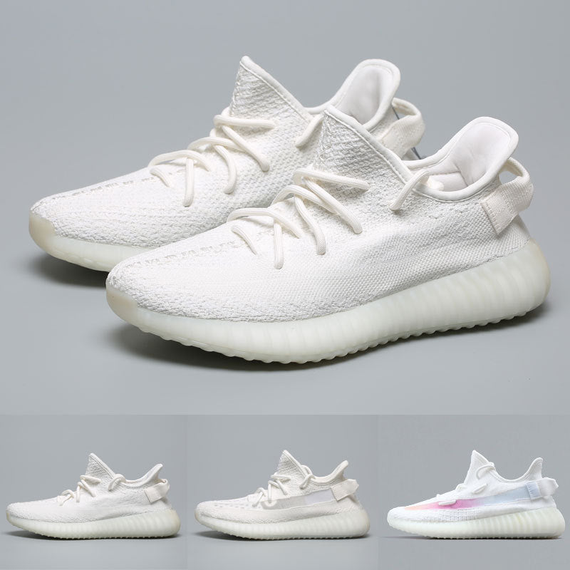 Yeezy 350 V2 Authentic Women's Sneakers (White & Yellow)