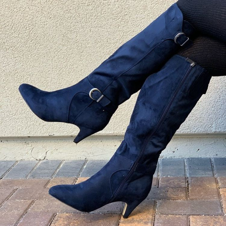 New Stiletto High Top Leather Boots for Autumn/Winter