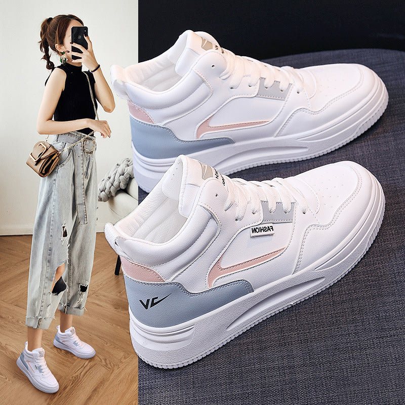 High-Top Women's Shoes - New Versatile Breathable Models