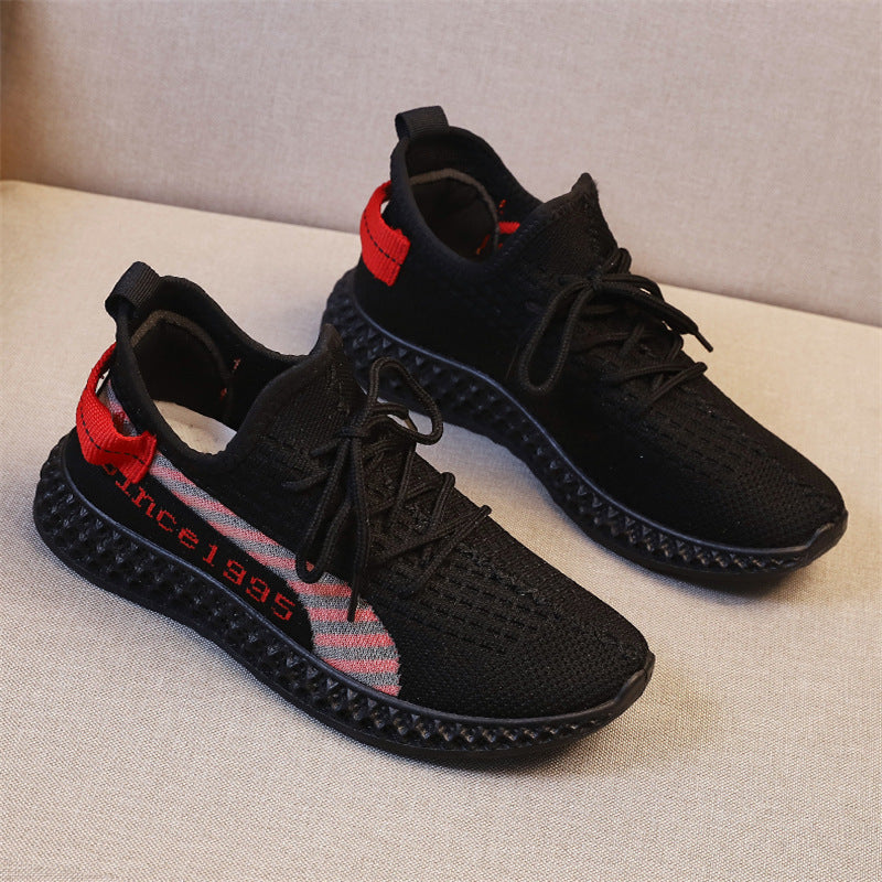 Women's Athletic Sneakers, Knitted Flyknit Shoes