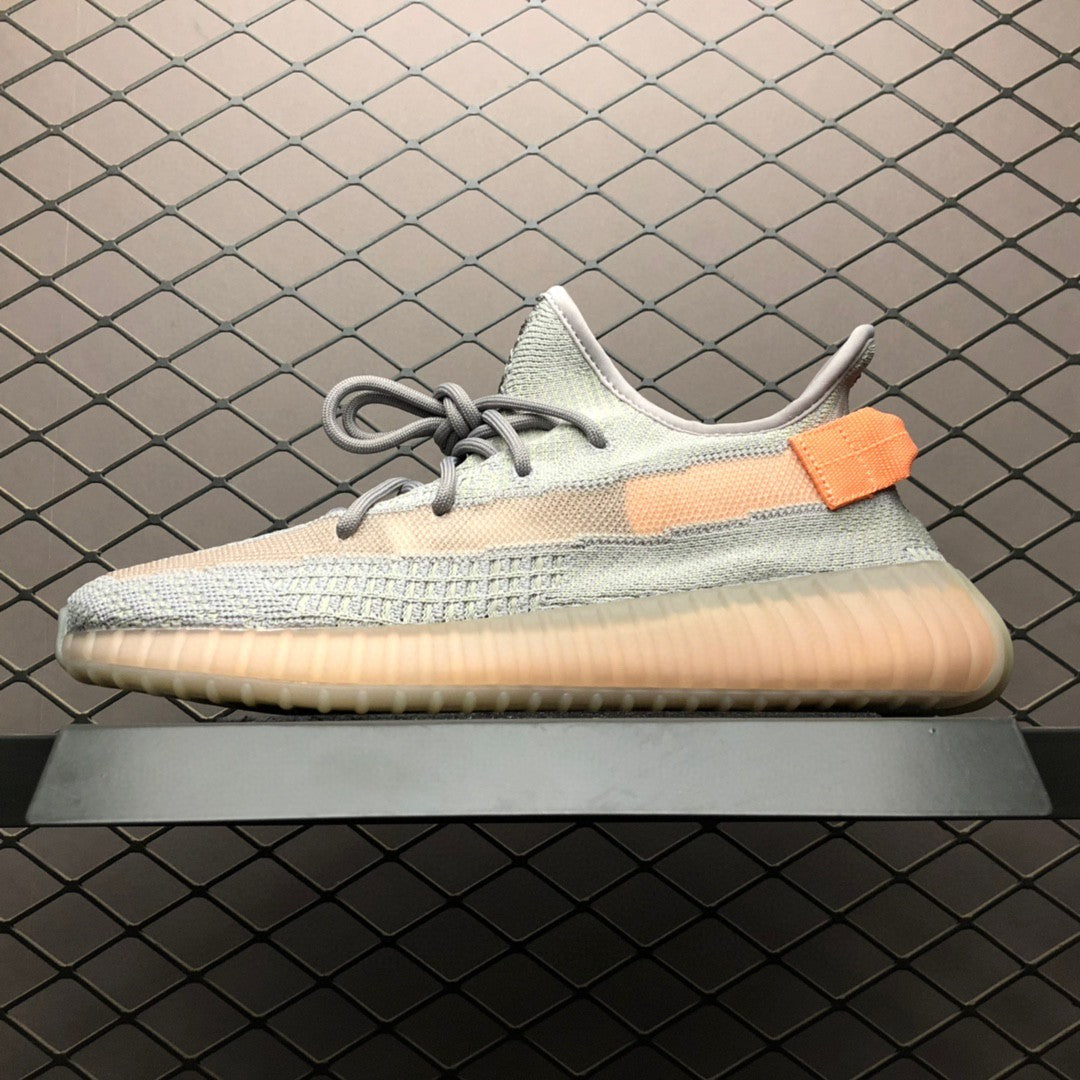 Yeezy 350 V2 Black and White Star Sneakers