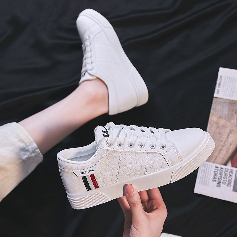 Women's White Canvas Shoes