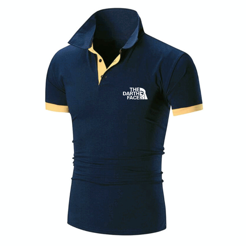 Men's Summer Polo Shirt - Breathable Patterned Tee