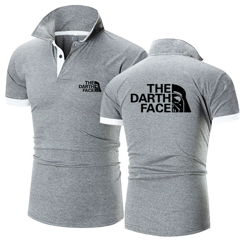 Men's Summer Polo Shirt - Breathable Patterned Tee