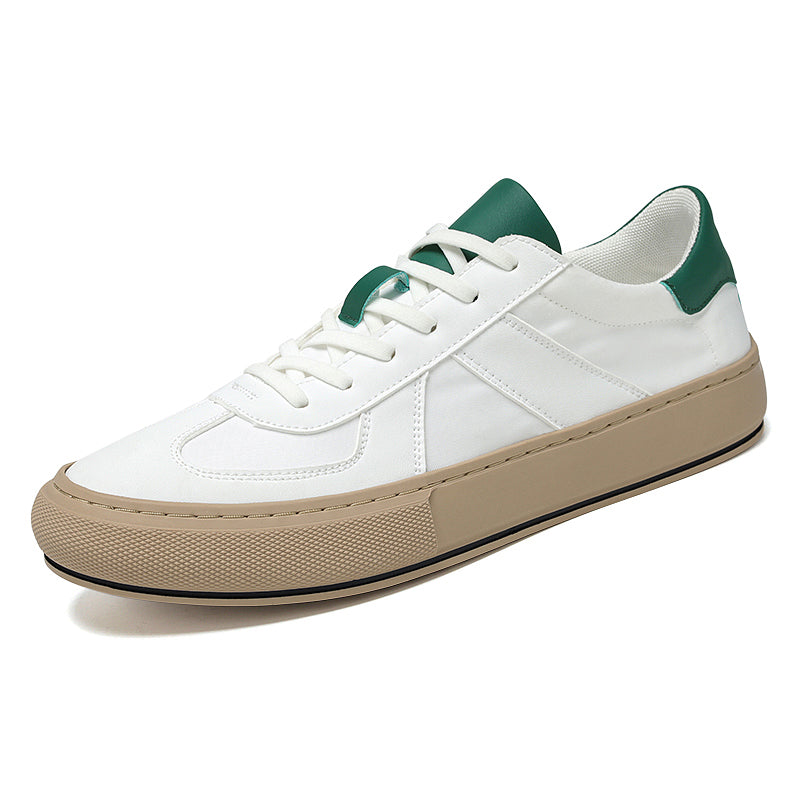 2022 Men's Casual White Leather Vulcanized Sneakers