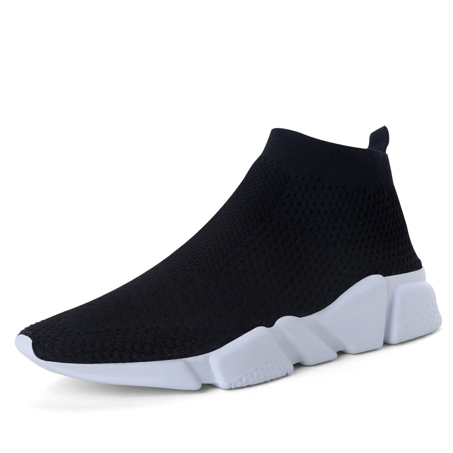 VAMJAM Mens Socks Sneakers Slip On Lightweight Breathable Comfortable Fashion Walking Shoes Black Size 9.5