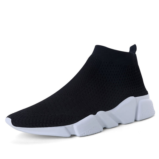 VAMJAM Mens Socks Sneakers Slip On Lightweight Breathable Comfortable Fashion Walking Shoes Black Size 9.5
