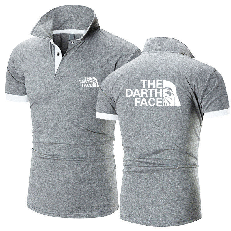 Men's Summer Polo Shirt - Breathable Patterned Tee