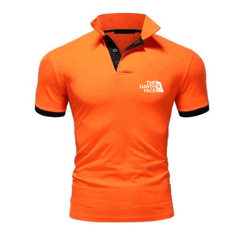 Men's Summer Polo Shirt - Breathable Patterned Tee