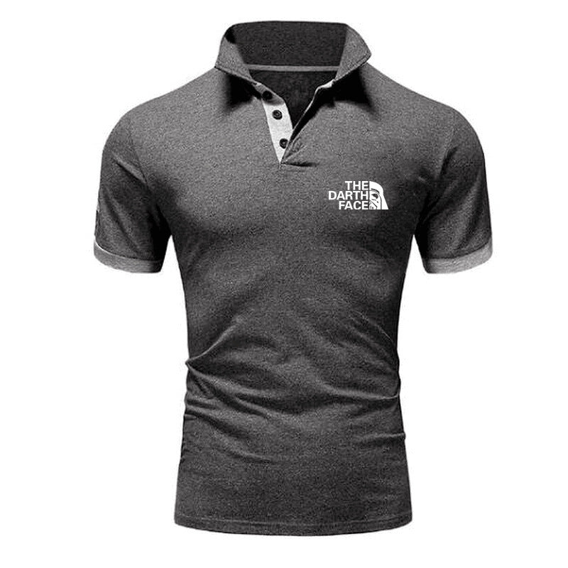 Men's Summer Polo Shirt - Breathable Patterned Tee