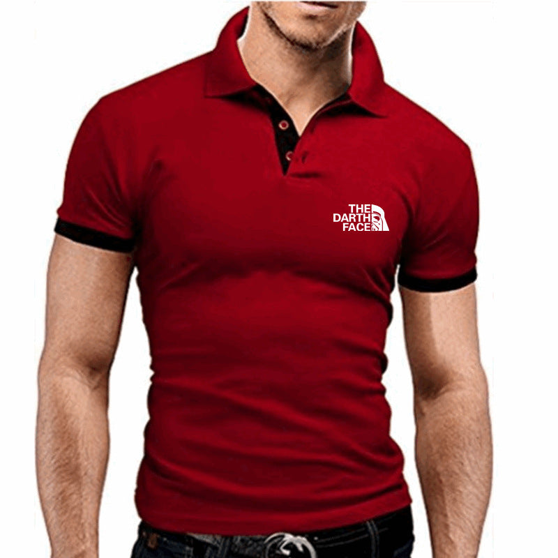 Men's Summer Polo Shirt - Breathable Patterned Tee