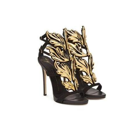 Leaf Women's Shoes with Colorful Wing Design and Rhinestones